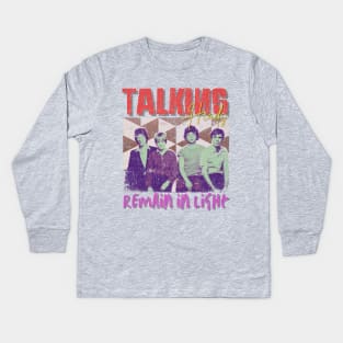 Talking Heads Vintage 1975 // Remain in Light Original Fan Design Artwork Kids Long Sleeve T-Shirt